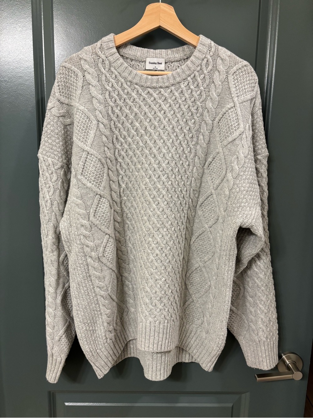 Aritzia Sunday’s Best Peggy Sweater Medium in Heather Chrome